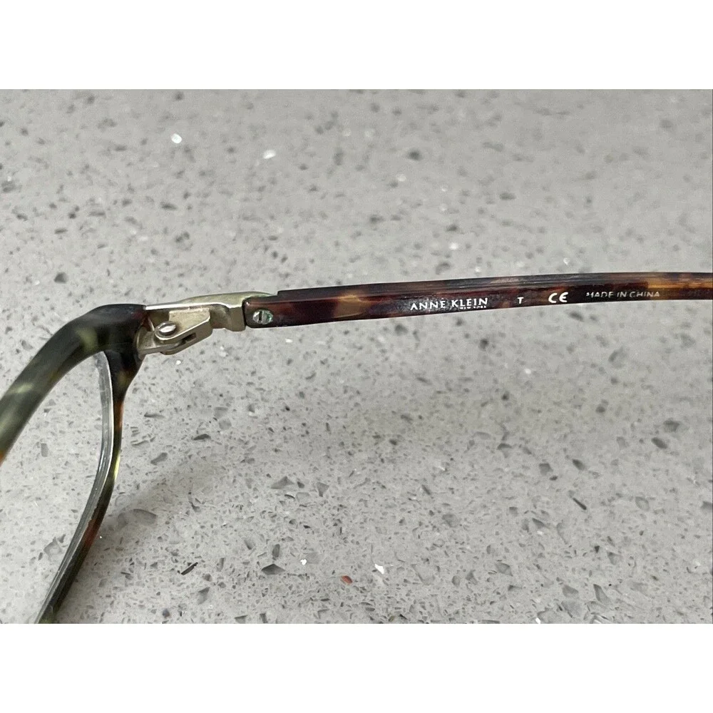 Anne Klein Eyeglasses Frames Only AK8021 K5171 Brown Oval Full Rim 49-17-135